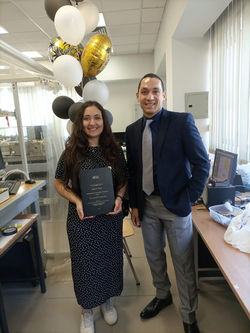 Celebrating with Prof. Amir